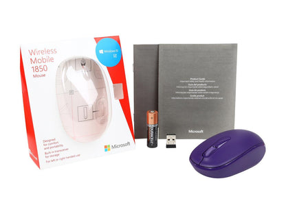 Microsoft Wireless Mobile Mouse 1850, Purple (U7Z-00041)