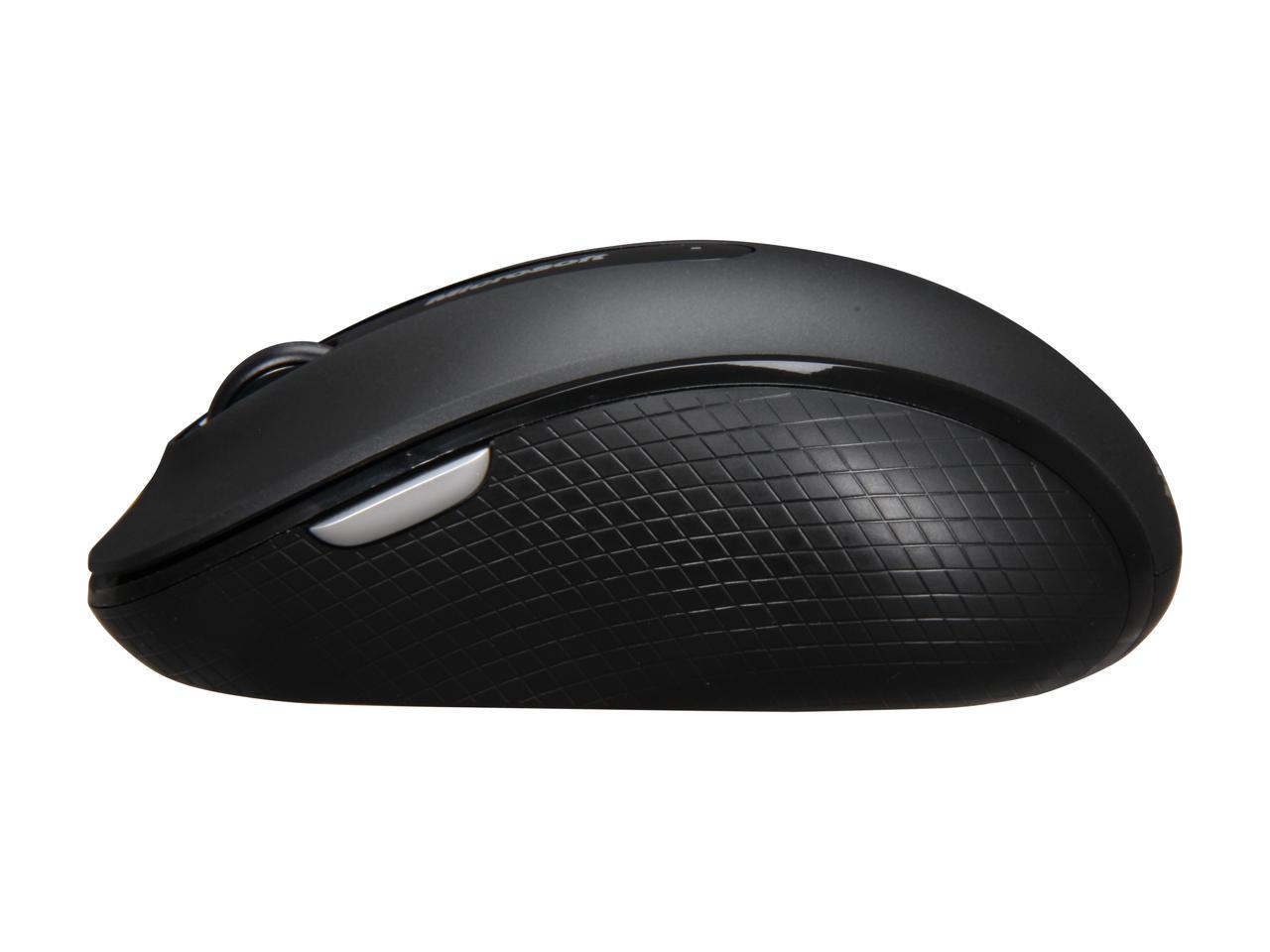 Microsoft Wireless Mobile Mouse 4000 for Business Black 4 Buttons Tilt Wheel USB 2.4 GHz RF BlueTrack 1000 dpi
