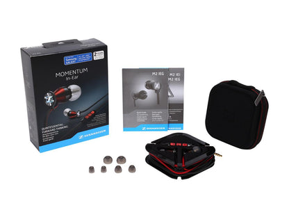 Sennheiser M2IEG Momentum In-Ear Headphones - Galaxy /Android Devices - Black / Red (506244)