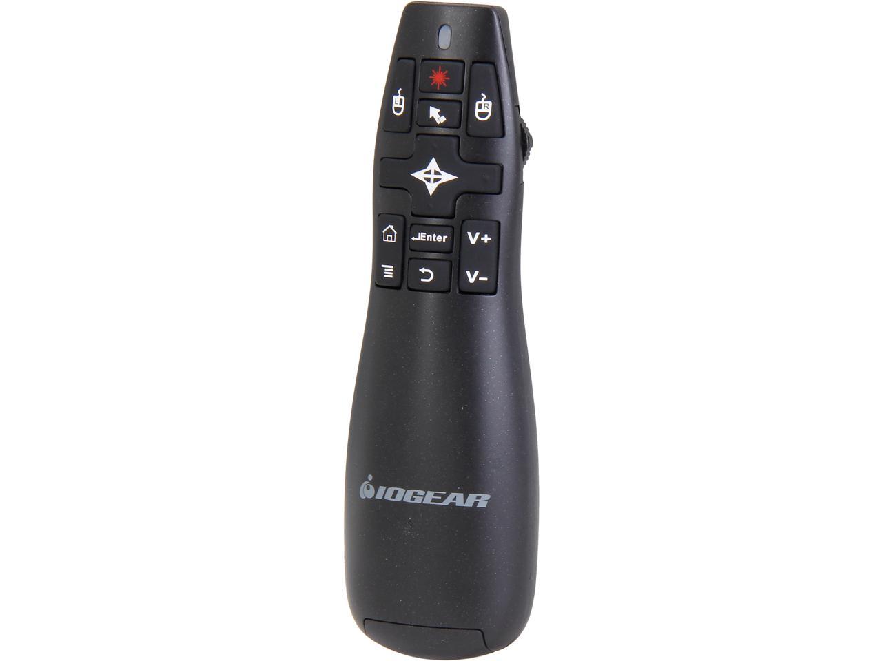 IOGEAR GME430R Red Point Pro 2.4GHz Gyroscopic Presentation Mouse with Laser Pointer