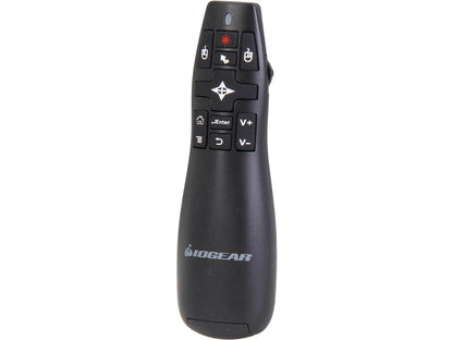 IOGEAR GME430R Red Point Pro 2.4GHz Gyroscopic Presentation Mouse with Laser Pointer
