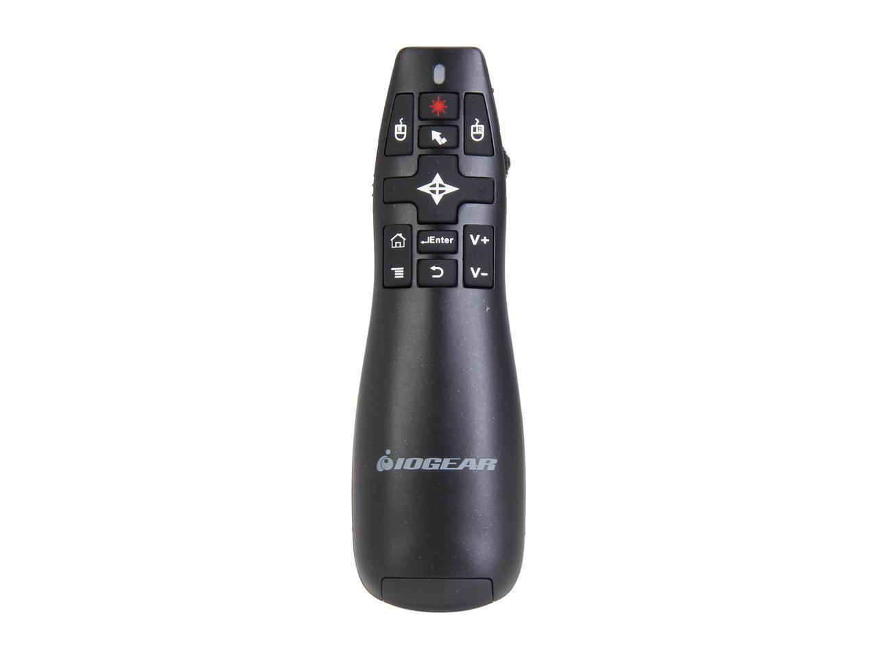 IOGEAR GME430R Red Point Pro 2.4GHz Gyroscopic Presentation Mouse with Laser Pointer