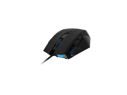 IOGEAR RETIKAL Pro FPS GME660 Black 9 Buttons 1 x Wheel USB 2.0 Wired Optical 5000 dpi Gaming Mouse