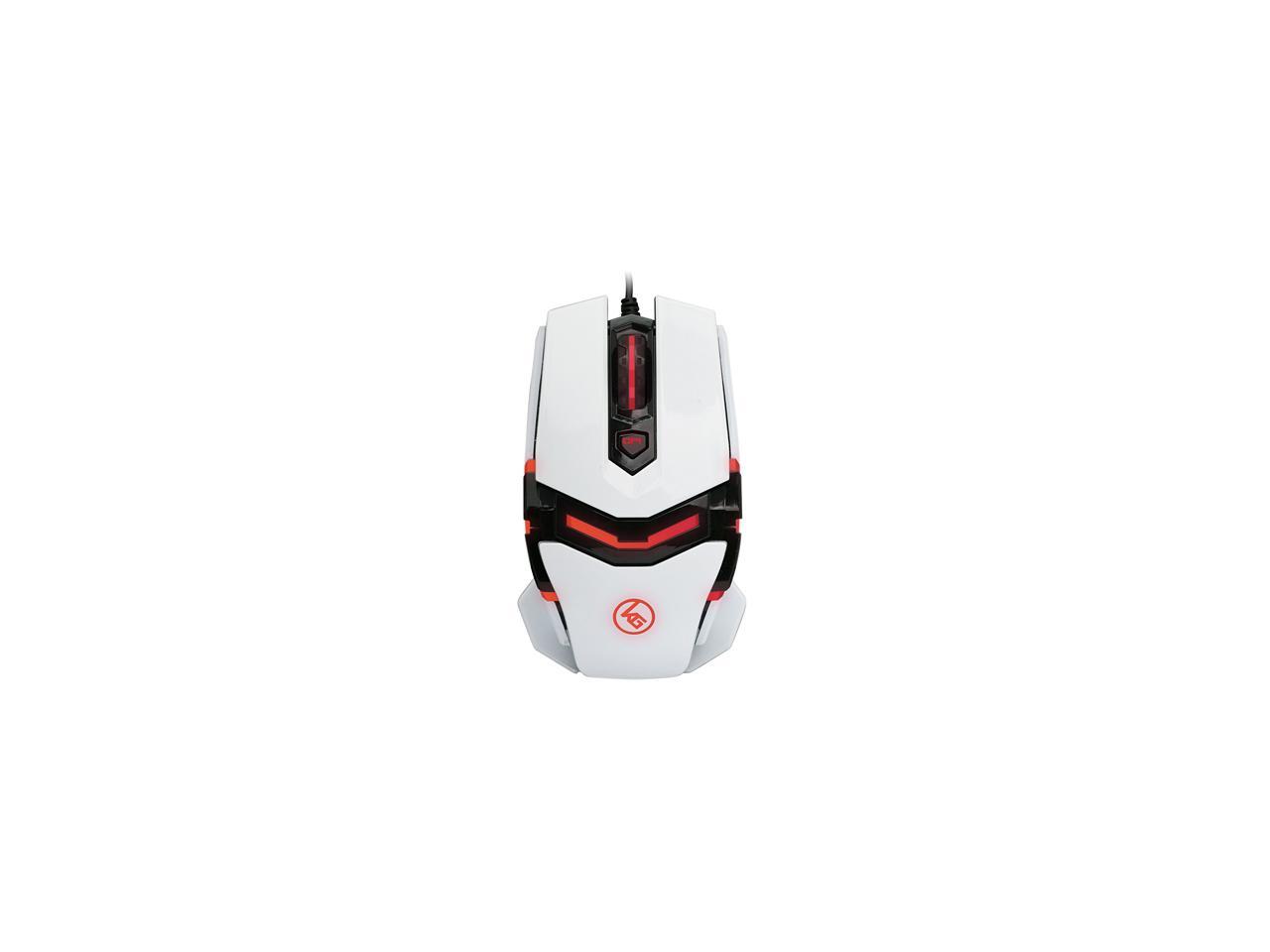 IOGEAR FOKUS GME670 White 8 Buttons 1 x Wheel USB 2.0 Wired Laser 8200 dpi Gaming Mice