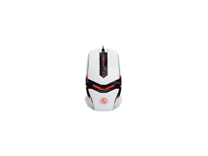 IOGEAR FOKUS GME670 White 8 Buttons 1 x Wheel USB 2.0 Wired Laser 8200 dpi Gaming Mice