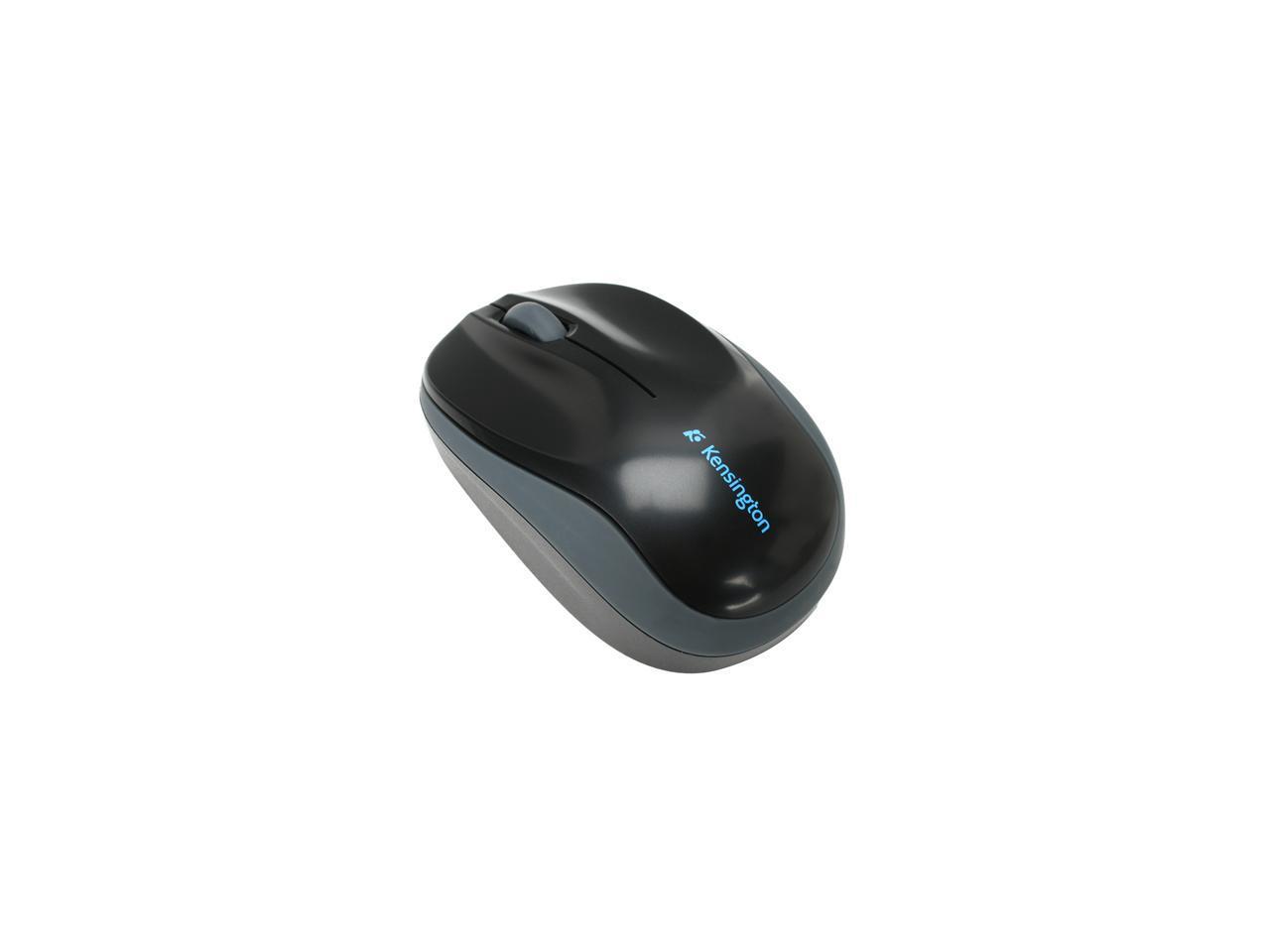 Kensington Pro Fit Black 3 Buttons 1 x Wheel USB Wired Optical Retractable Mobile Mouse - OEM
