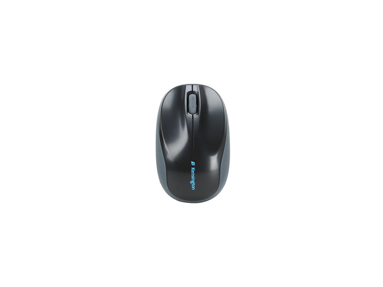 Kensington Pro Fit Black 3 Buttons 1 x Wheel USB Wired Optical Retractable Mobile Mouse - OEM