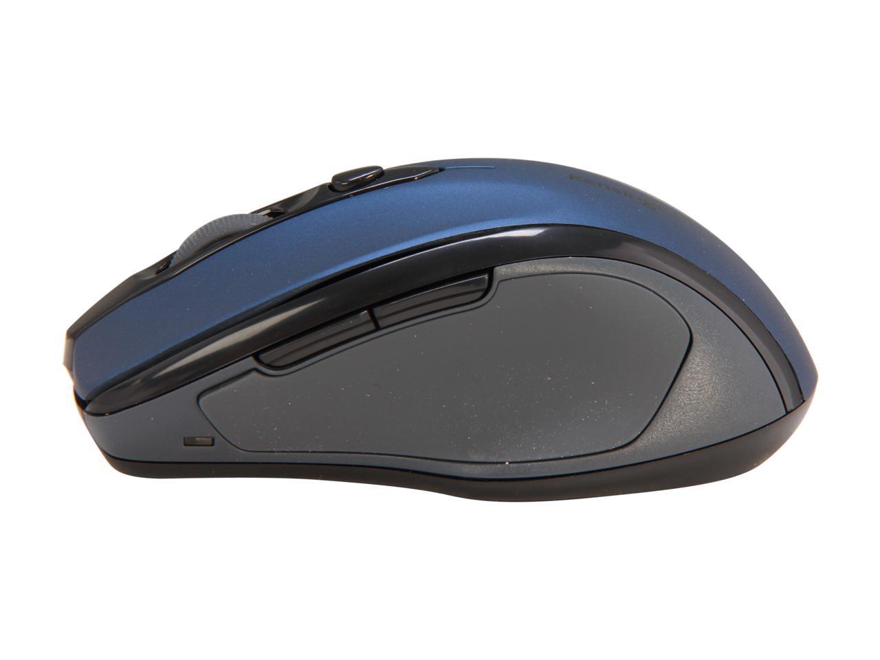 Kensington Pro Fit Mid-Size Mouse K72421AM Sapphire blue 1 x Wheel USB RF Wireless Optical 1750 dpi Mouse