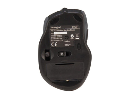 Kensington Pro Fit Mid-Size Mouse K72421AM Sapphire blue 1 x Wheel USB RF Wireless Optical 1750 dpi Mouse