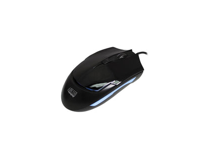 Adesso iMousesG1 Blue illuminated Ergonomic desktop USB optical mouse with 4 DPI switching