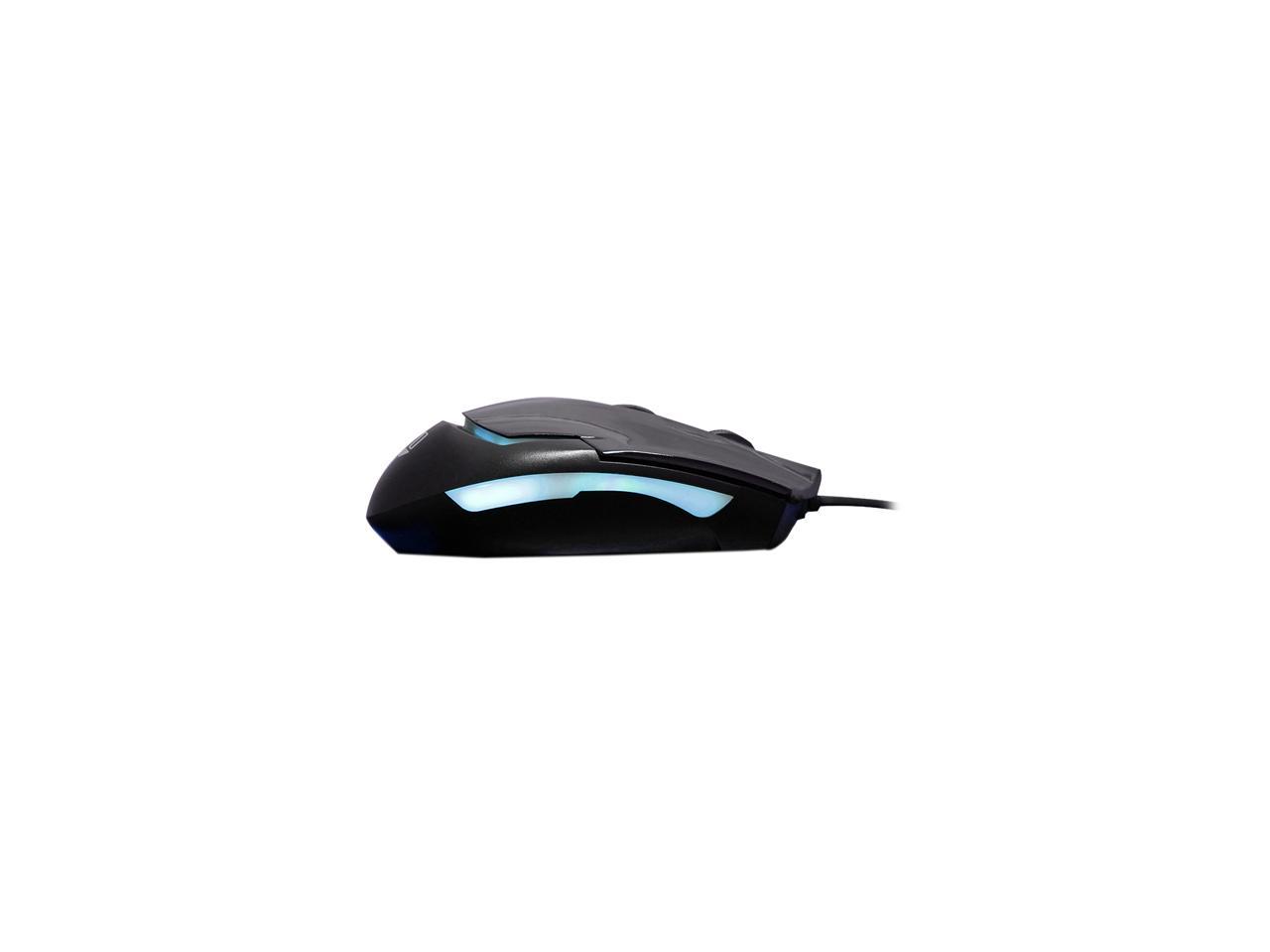 Adesso iMousesG1 Blue illuminated Ergonomic desktop USB optical mouse with 4 DPI switching