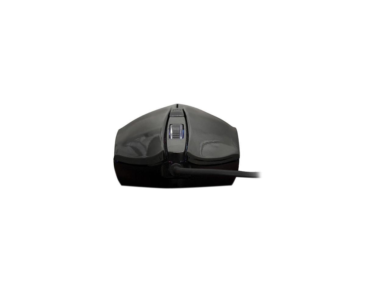 Adesso iMousesG1 Blue illuminated Ergonomic desktop USB optical mouse with 4 DPI switching