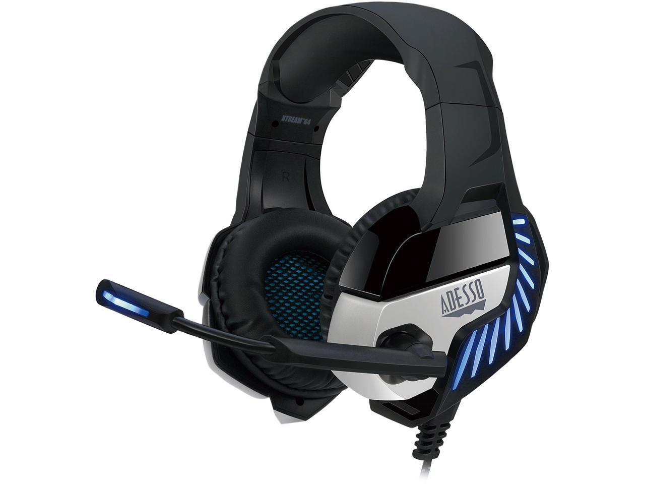Adesso Virtual 7.1 Surround Sound Gaming Headphone/Headset with Vibration