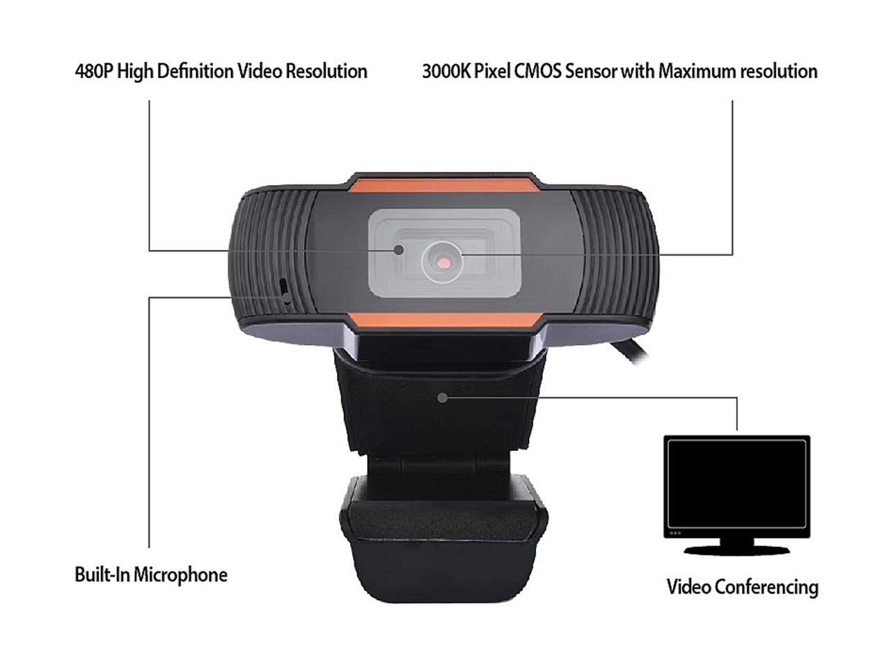 Adesso CYBERTRACK H2 USB WebCam with Built-in Microphone