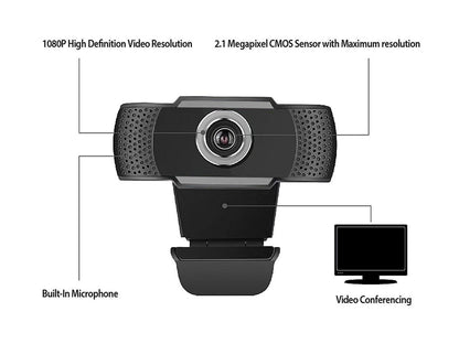 Adesso CYBERTRACK H4 USB 2.0 WebCam with Built-in Microphone