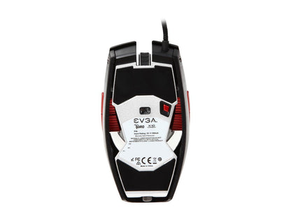 EVGA TORQ X10 Carbon 901-X1-1102-KR Black 9 Buttons 1 x Wheel USB Wired Laser 8200 dpi Gaming Mouse