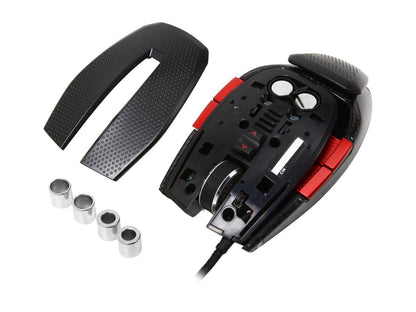 EVGA TORQ X10 Carbon 901-X1-1102-KR Black 9 Buttons 1 x Wheel USB Wired Laser 8200 dpi Gaming Mouse