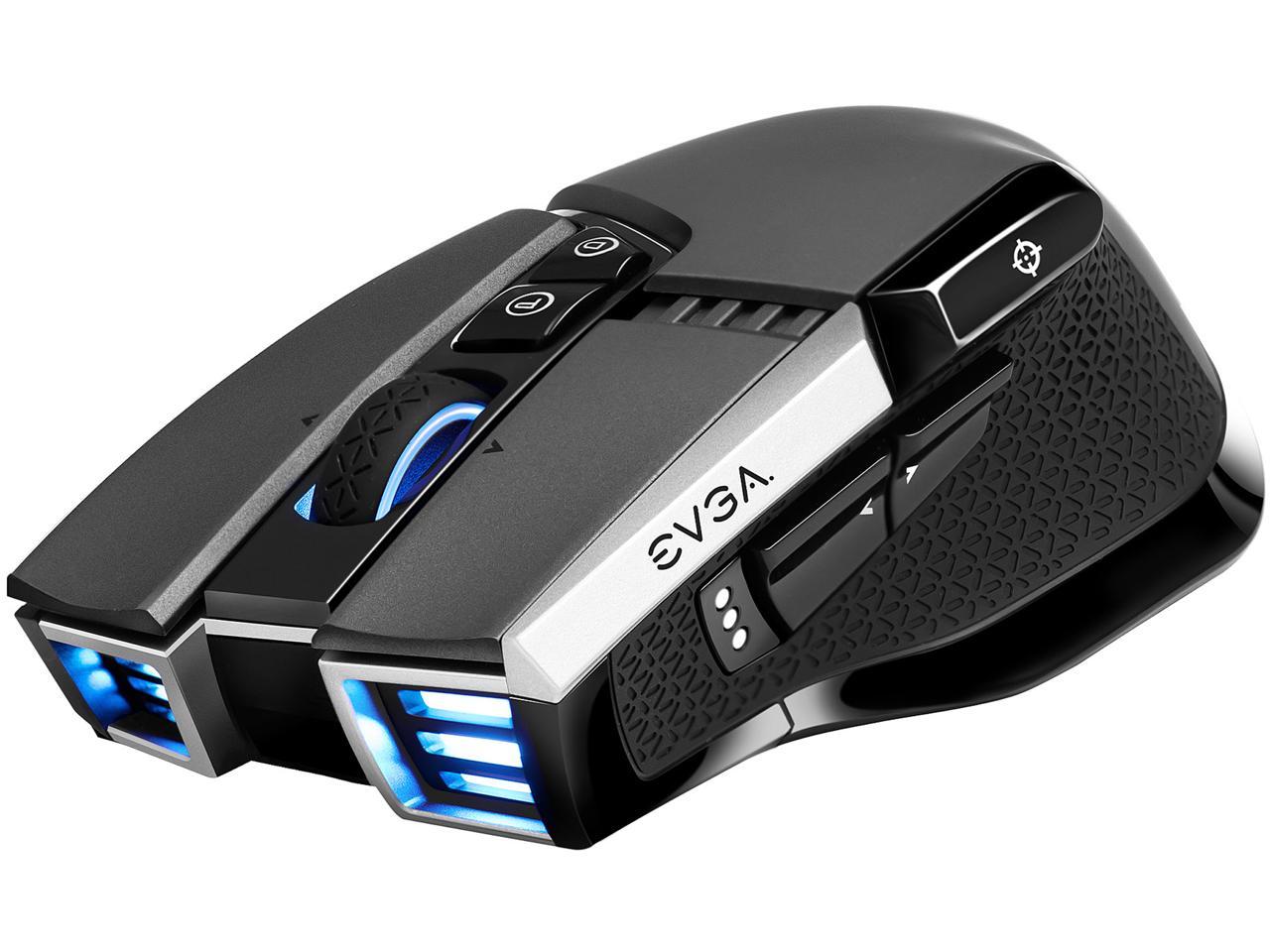 EVGA X20 Gaming Mouse, Wireless, Grey, Customizable, 16,000 DPI, 5 Profiles, 10 Buttons, Ergonomic 903-T1-20GR-KR