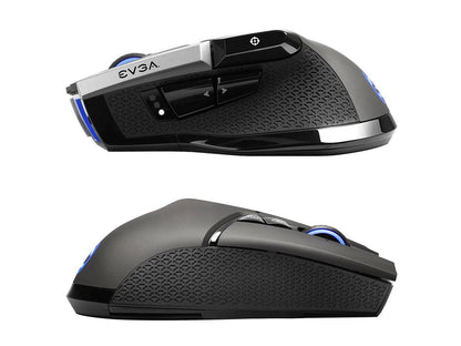EVGA X20 Gaming Mouse, Wireless, Grey, Customizable, 16,000 DPI, 5 Profiles, 10 Buttons, Ergonomic 903-T1-20GR-KR