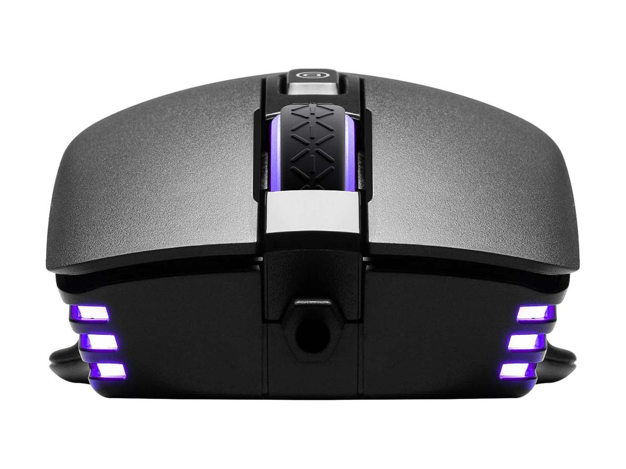 EVGA X12 Gaming Mouse, 8k, Wired, Black, Customizable, Dual Sensor, 16,000 DPI, 5 Profiles, 8 Buttons, Ambidextrous Light Weight, RGB, 905-W1-12BK-KR
