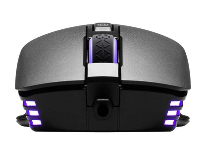 EVGA X12 Gaming Mouse, 8k, Wired, Black, Customizable, Dual Sensor, 16,000 DPI, 5 Profiles, 8 Buttons, Ambidextrous Light Weight, RGB, 905-W1-12BK-KR