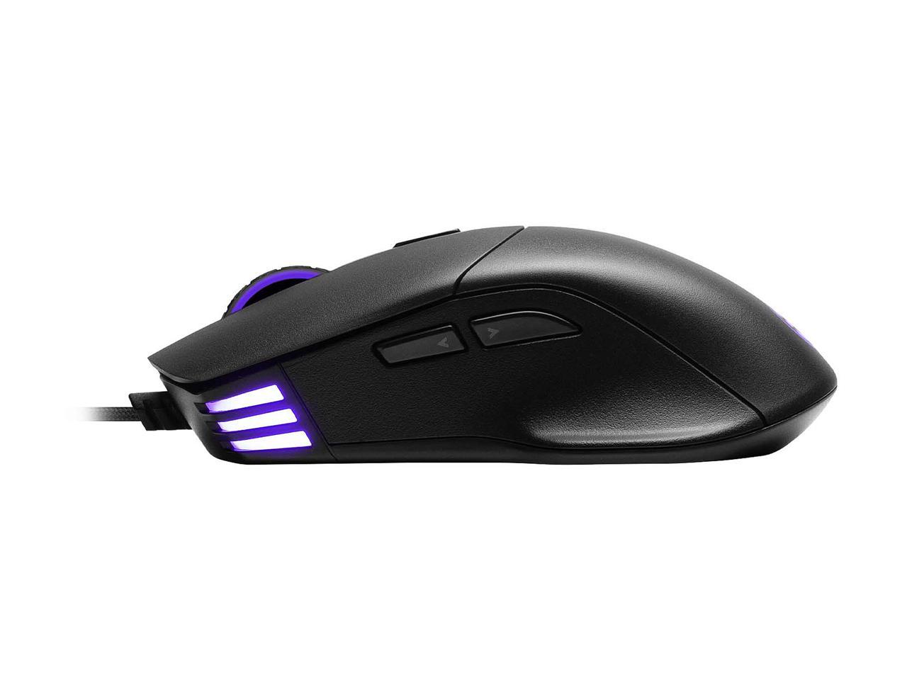 EVGA X12 Gaming Mouse, 8k, Wired, Black, Customizable, Dual Sensor, 16,000 DPI, 5 Profiles, 8 Buttons, Ambidextrous Light Weight, RGB, 905-W1-12BK-KR