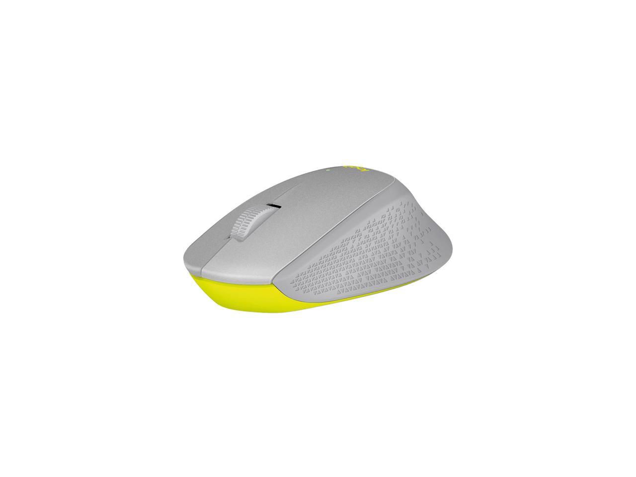 Logitech M330 SILENT PLUS 910-004908 Grey / Yellow 3 Buttons 1 x Wheel RF RF Wireless Optical 1000 dpi Mouse