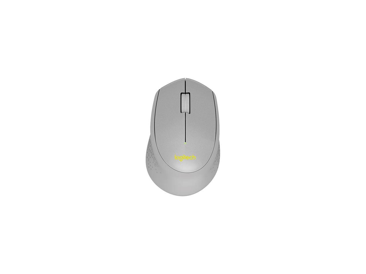 Logitech M330 SILENT PLUS 910-004908 Grey / Yellow 3 Buttons 1 x Wheel RF RF Wireless Optical 1000 dpi Mouse