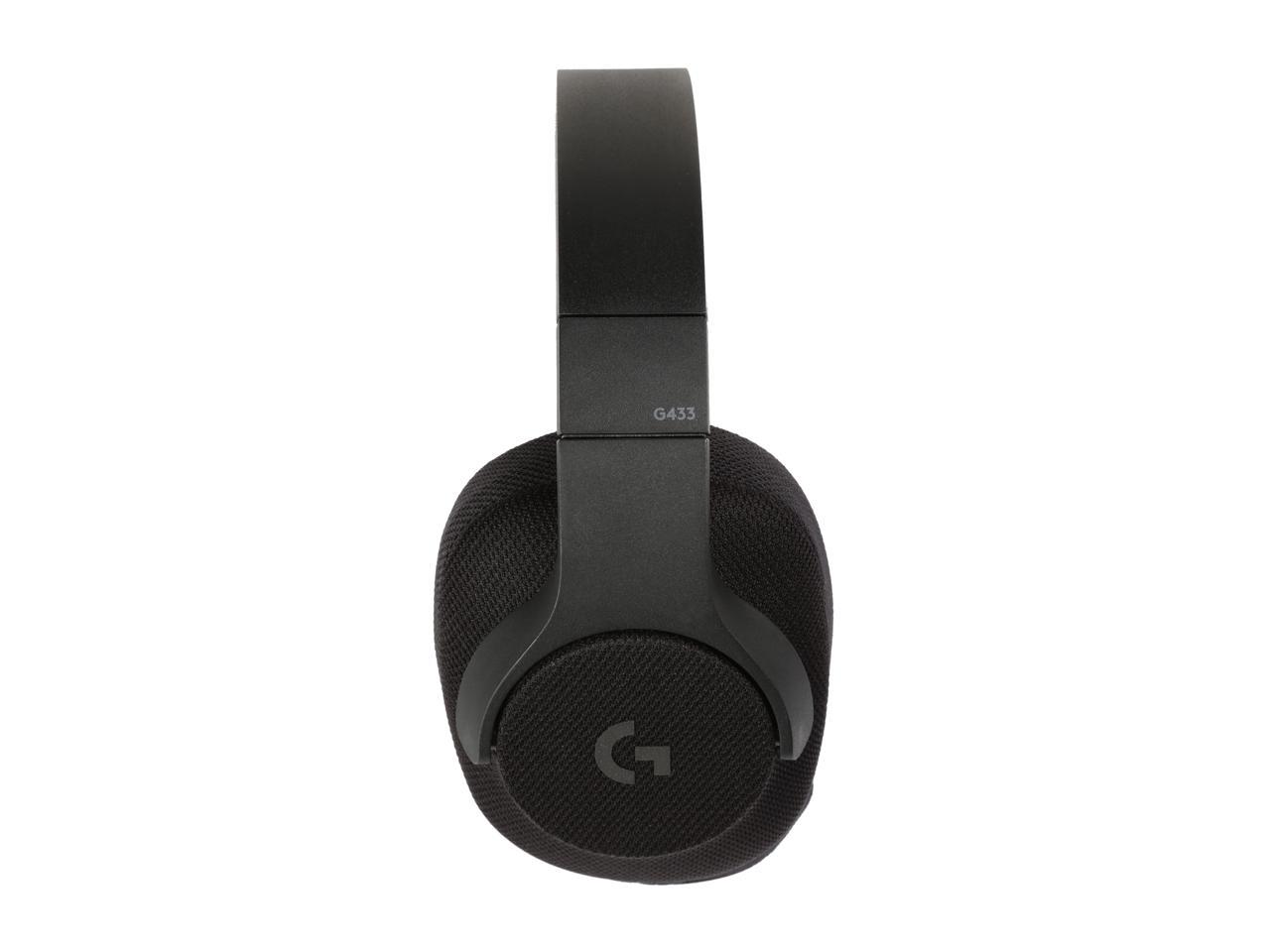 Logitech 981-000708 G433 7.1 Wired Gaming Headset with DTS Headphone: X 7.1 Surround for PC, PS4, PS4 PRO, Xbox One, Xbox One S, Nintendo Switch - Black