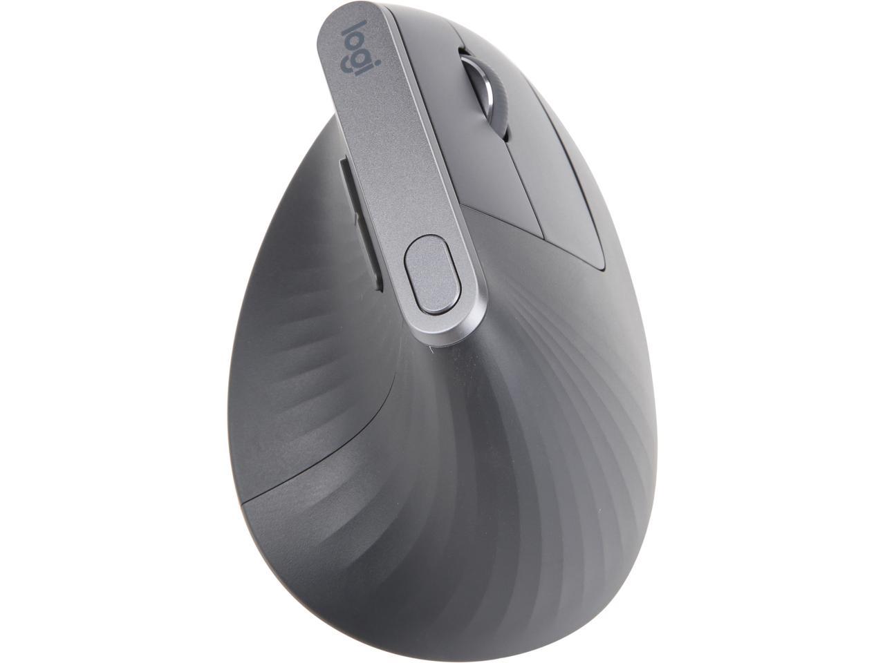 Logitech MX Vertical Advanced Ergonomic Mouse, Wireless via Bluetooth or Included USB Receiver - 910-005447
