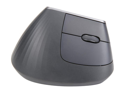Logitech MX Vertical Advanced Ergonomic Mouse, Wireless via Bluetooth or Included USB Receiver - 910-005447