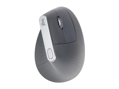 Logitech MX Vertical Advanced Ergonomic Mouse, Wireless via Bluetooth or Included USB Receiver - 910-005447