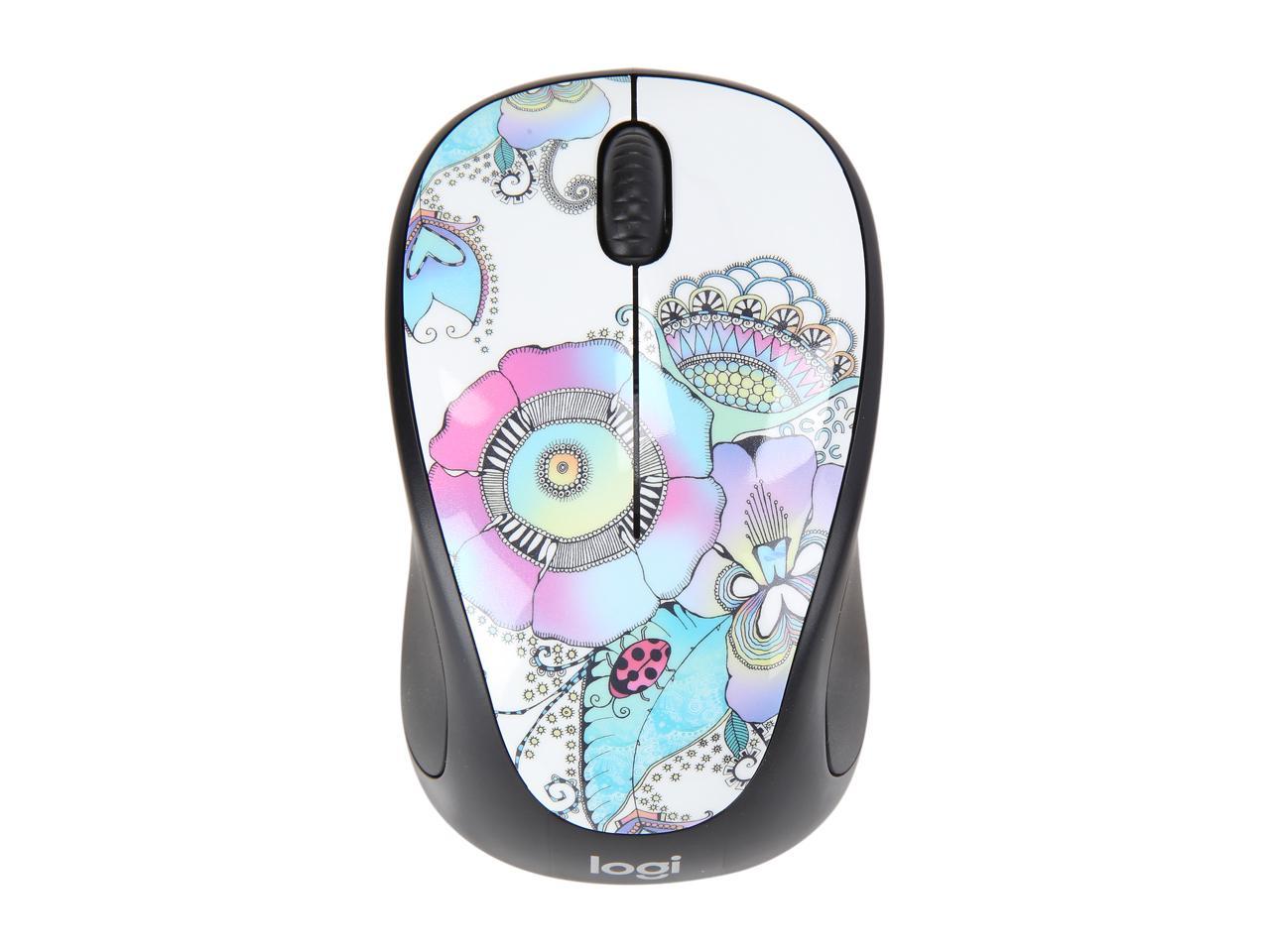 Logitech M317c Wireless Mouse Art Collection - Lady on the Lily