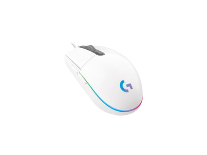 Logitech G203 LIGHTSYNC 910-005791 White 6 Buttons 1 x Wheel USB Wired 8000 dpi Gaming Mouse