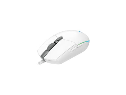 Logitech G203 LIGHTSYNC 910-005791 White 6 Buttons 1 x Wheel USB Wired 8000 dpi Gaming Mouse