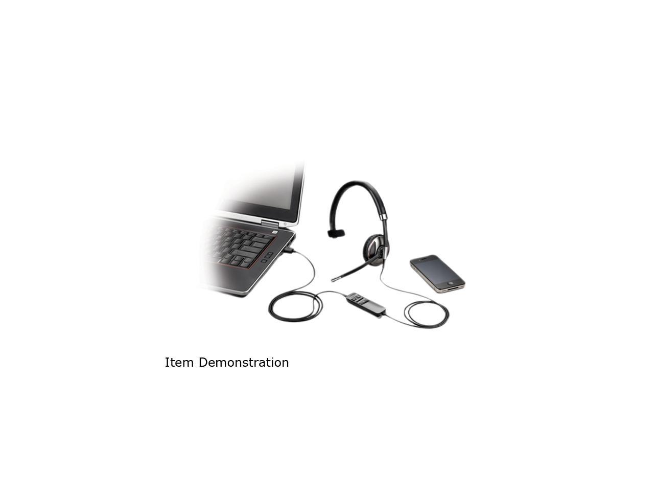 PLANTRONICS Blackwire 700 C710-M(87505-01) USB Connector Supra-aural Over-the-head, Monaural (Microsoft)