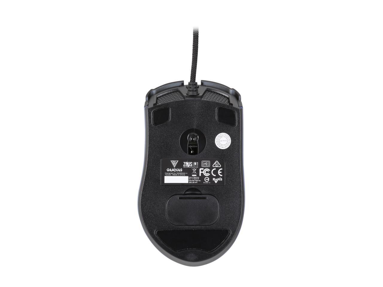 Gamdias ZEUS M1 Dual RGB Ligting + 7000 dpi Mouse w/ Weight Adjustment