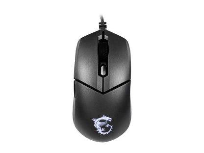 MSI Clutch GM11 Black 6 Buttons 1 x Wheel USB 2.0 Wired Optical 5000 dpi Gaming Mouse