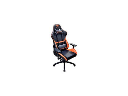 Cougar Armor (Orange) Gaming Chair with Breathable Premium PVC Leather and Body-embracing High Back Design