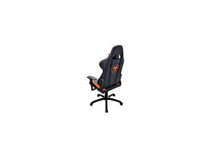 Cougar Armor (Orange) Gaming Chair with Breathable Premium PVC Leather and Body-embracing High Back Design