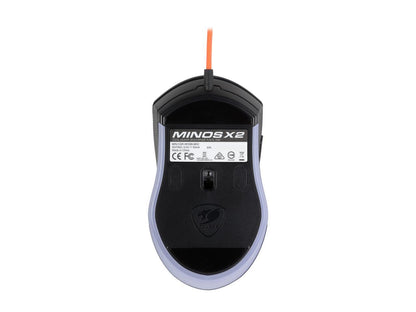 COUGAR Minos X2 MINOS-X2 Black 6 Buttons 1 x Wheel USB Wired Optical 3000 dpi Gaming Mouse