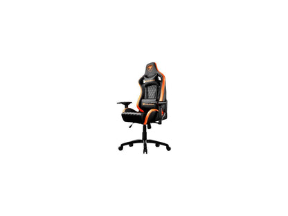 Cougar Armor S (Orange) Luxury Gaming Chair with Breathable Premium PVC Leather and Body-embracing High Back Design