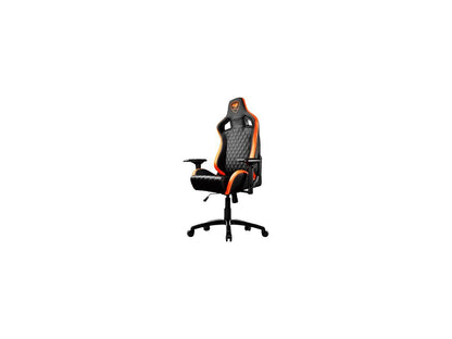 Cougar Armor S (Orange) Luxury Gaming Chair with Breathable Premium PVC Leather and Body-embracing High Back Design