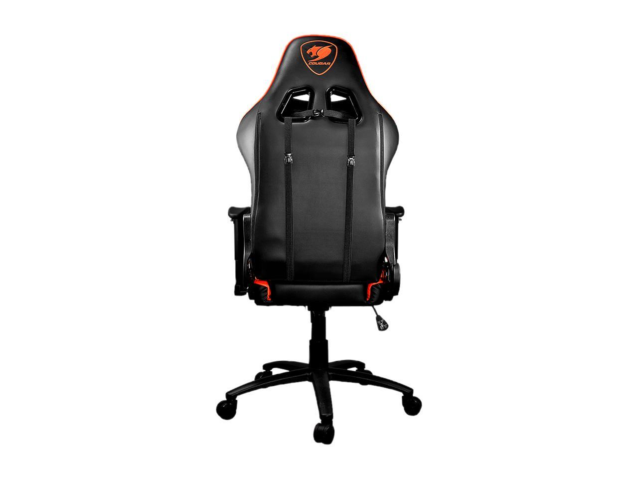 Cougar Armor One (Orange) Gaming Chair with Breathable Premium PVC Leather and Body-embracing High Back Design