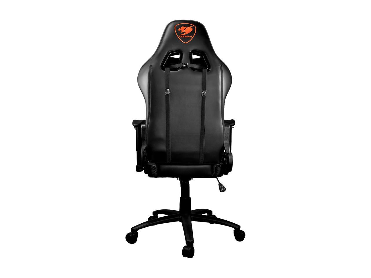 Cougar Armor One (Black) Gaming Chair with Breathable Premium PVC Leather and Body-embracing High Back Design