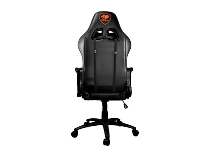 Cougar Armor One (Black) Gaming Chair with Breathable Premium PVC Leather and Body-embracing High Back Design