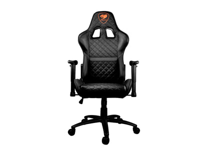 Cougar Armor One (Black) Gaming Chair with Breathable Premium PVC Leather and Body-embracing High Back Design