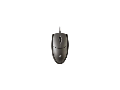 V7 Full size USB Optical Mouse MV3000010-5NC Silver/Black 3 Buttons 1 x Wheel USB Wired Optical 1000 dpi Mouse