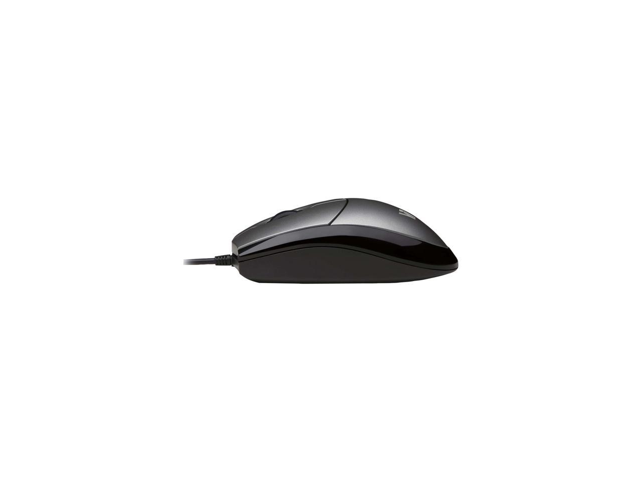 V7 Full size USB Optical Mouse MV3000010-5NC Silver/Black 3 Buttons 1 x Wheel USB Wired Optical 1000 dpi Mouse