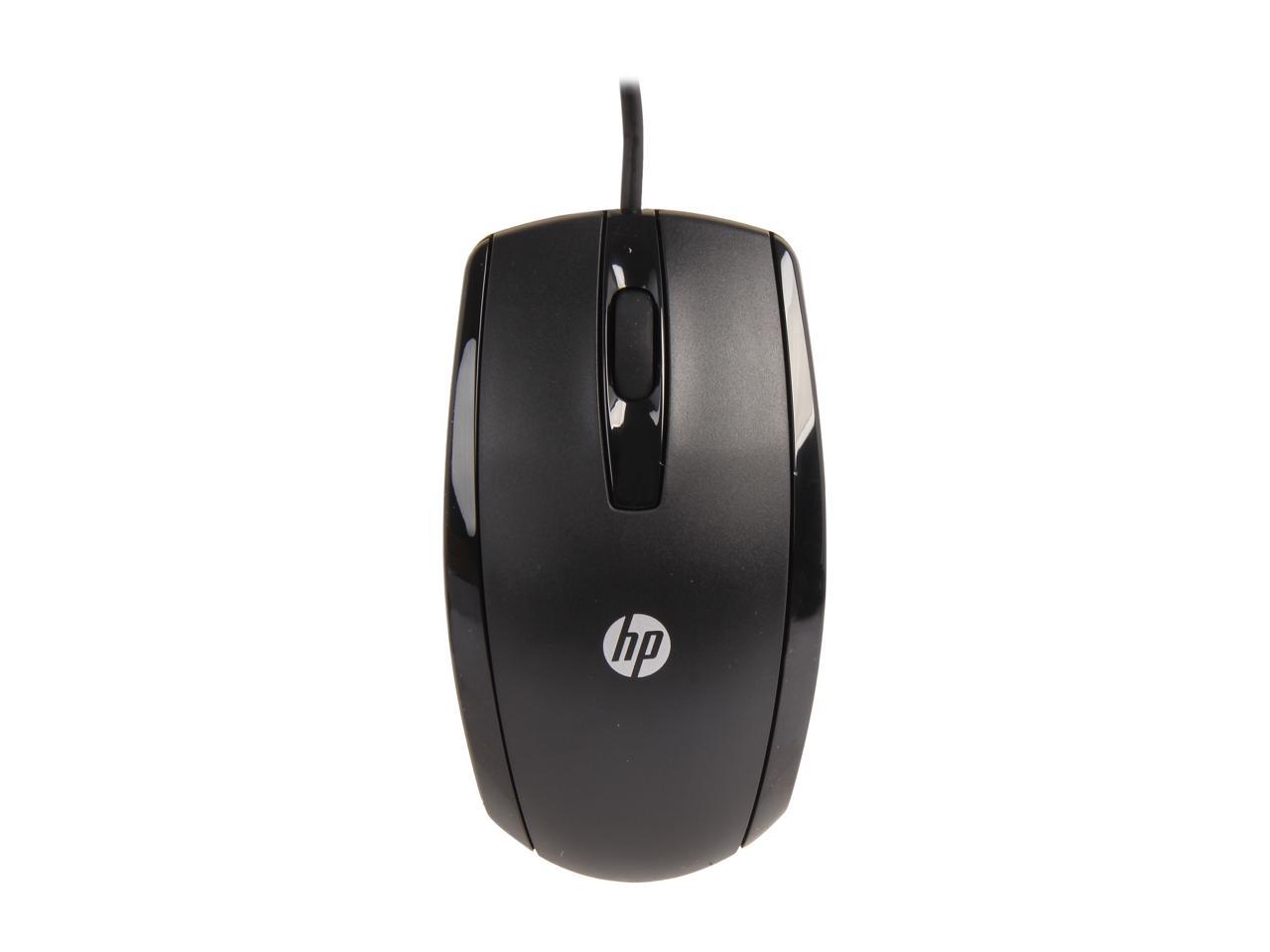 HP KY619AA#ABA Black 3 Buttons 1 x Wheel USB Wired Optical 1000 dpi Mouse